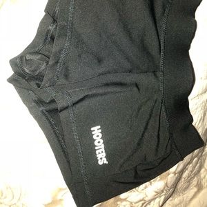 Hooters Black Spandex Shorts